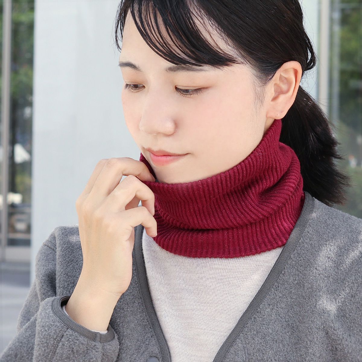 絹屋 極暖シルク 2重編みネックウォーマー | DAIGO official shop