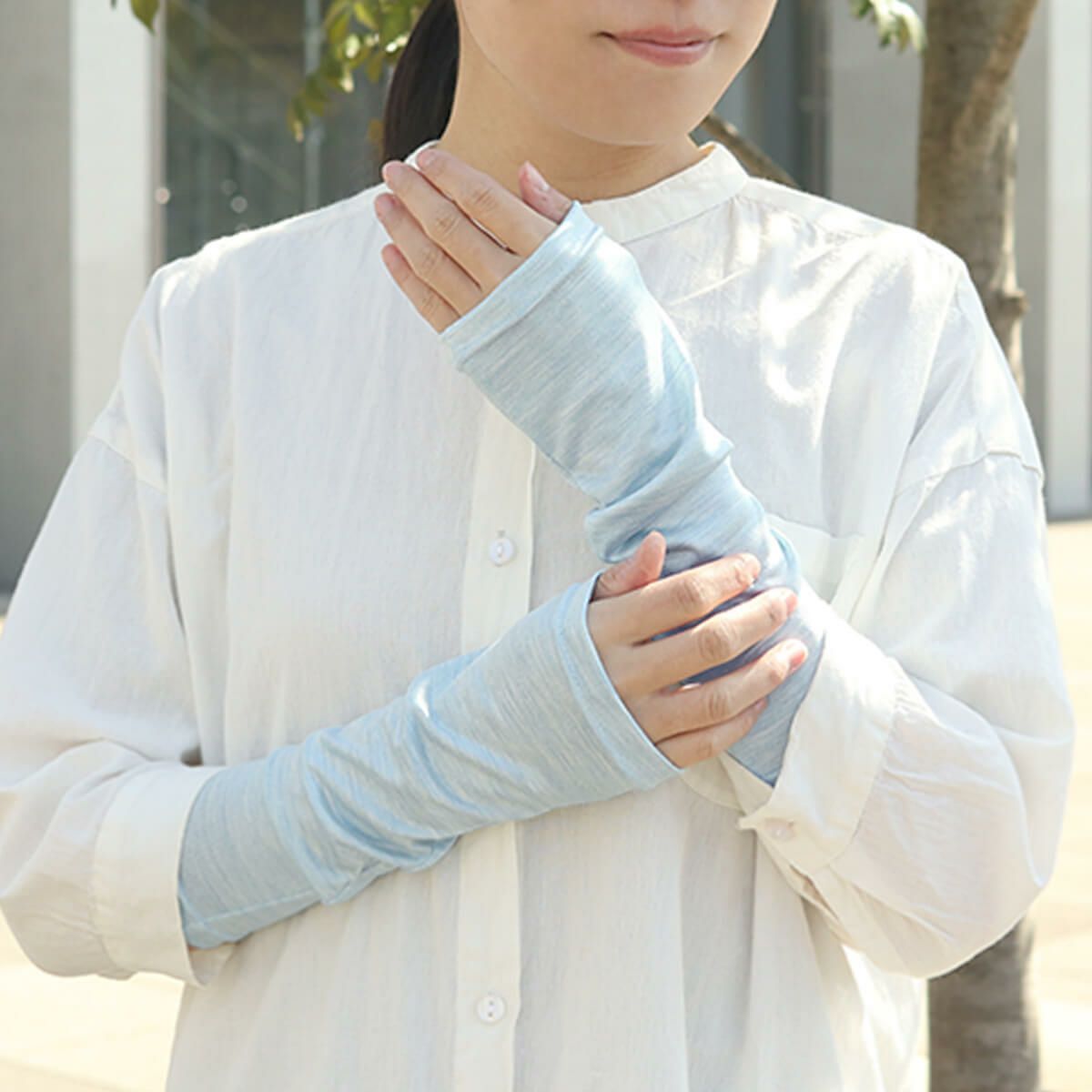 冷感シルクのアームカバー ひじ丈 | DAIGO official shop