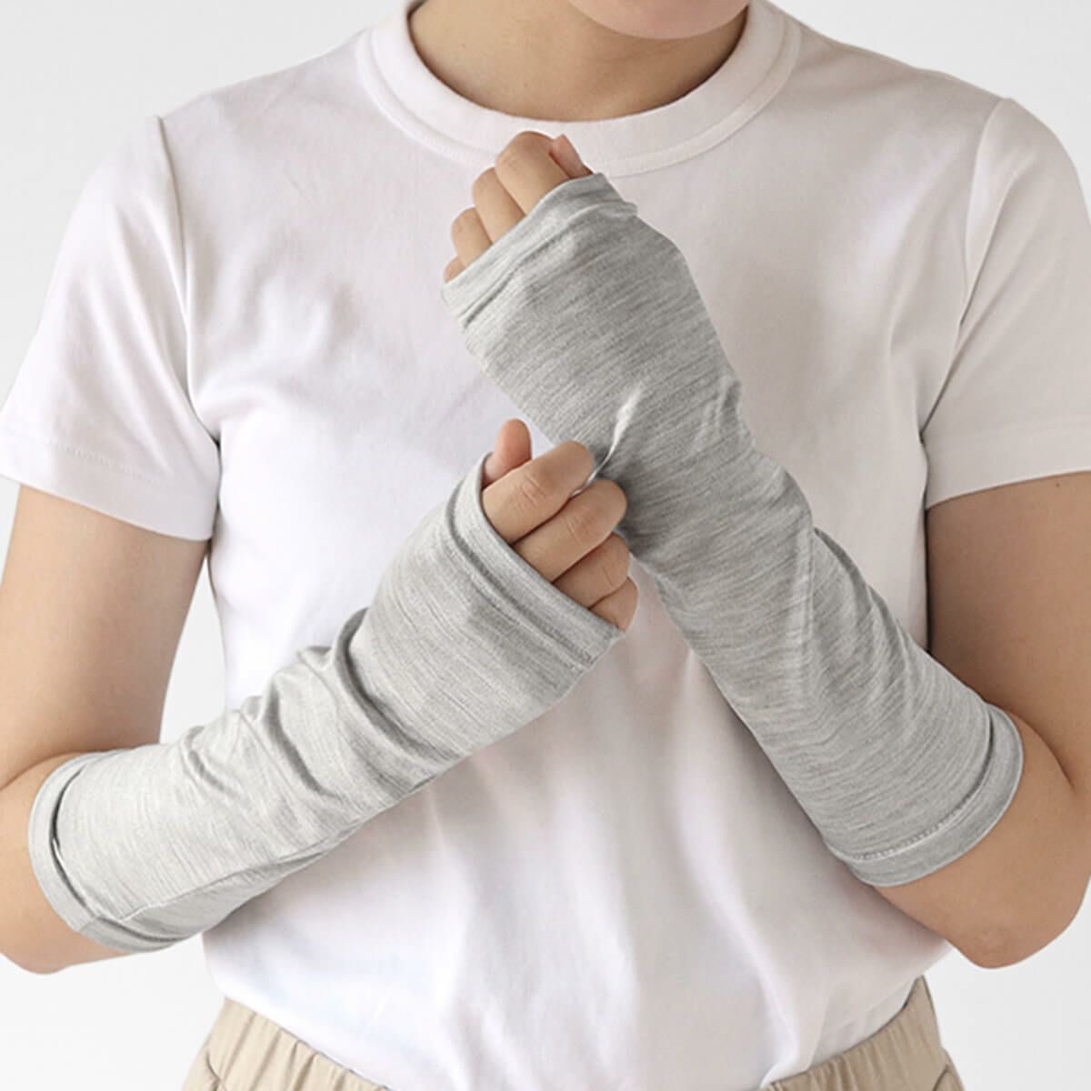 冷感シルクのアームカバー ひじ丈 | DAIGO official shop