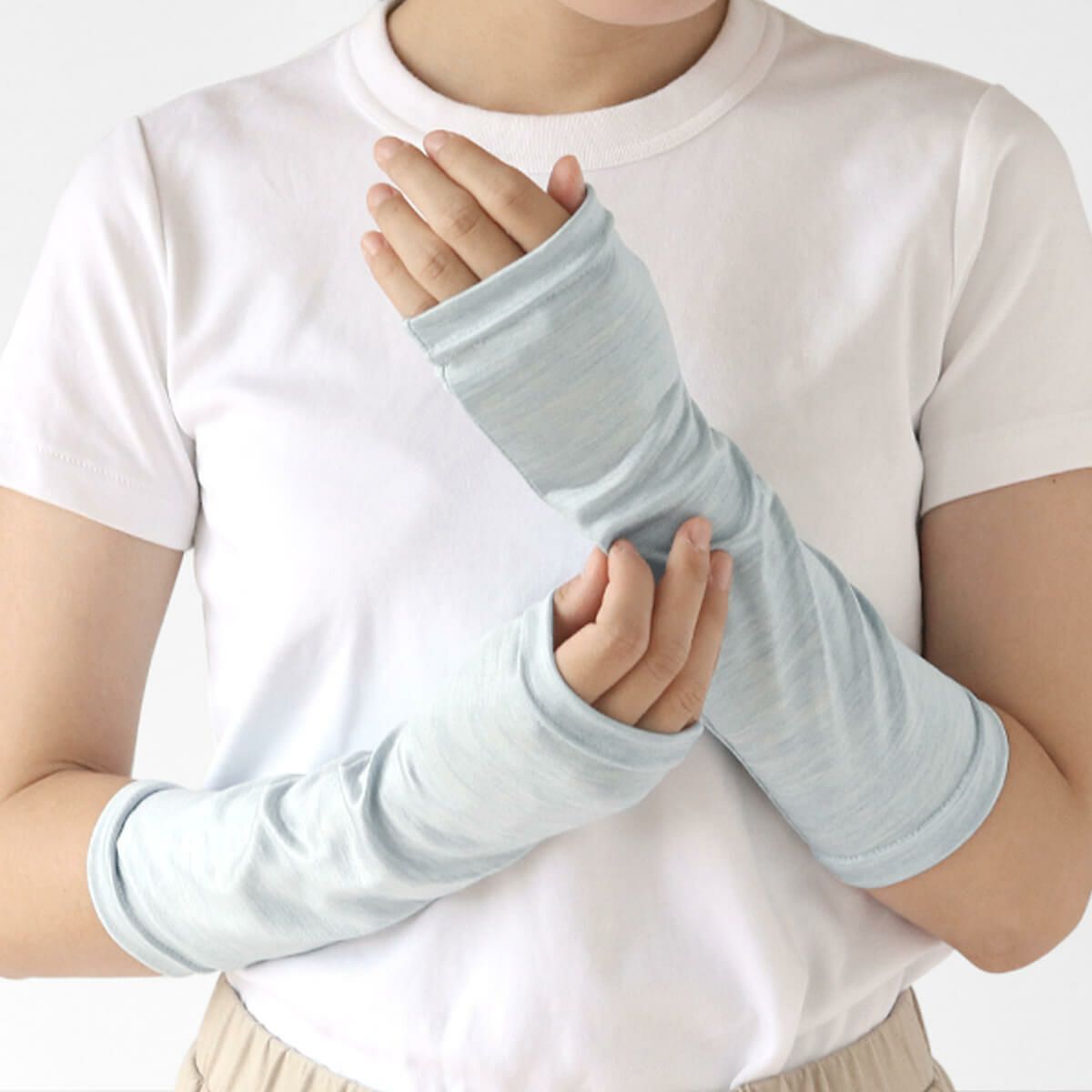冷感シルクのアームカバー ひじ丈 | DAIGO official shop