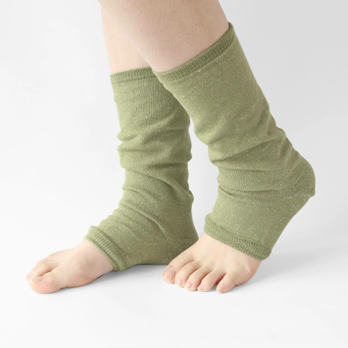 シルクと綿麻のかかと付きレッグウォーマー | DAIGO official shop