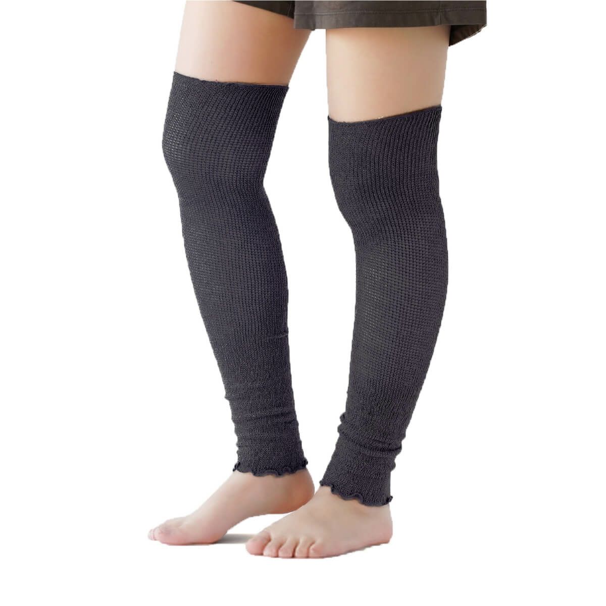 膝上まで伸びる シルク混ロングレッグウォーマー | DAIGO official shop